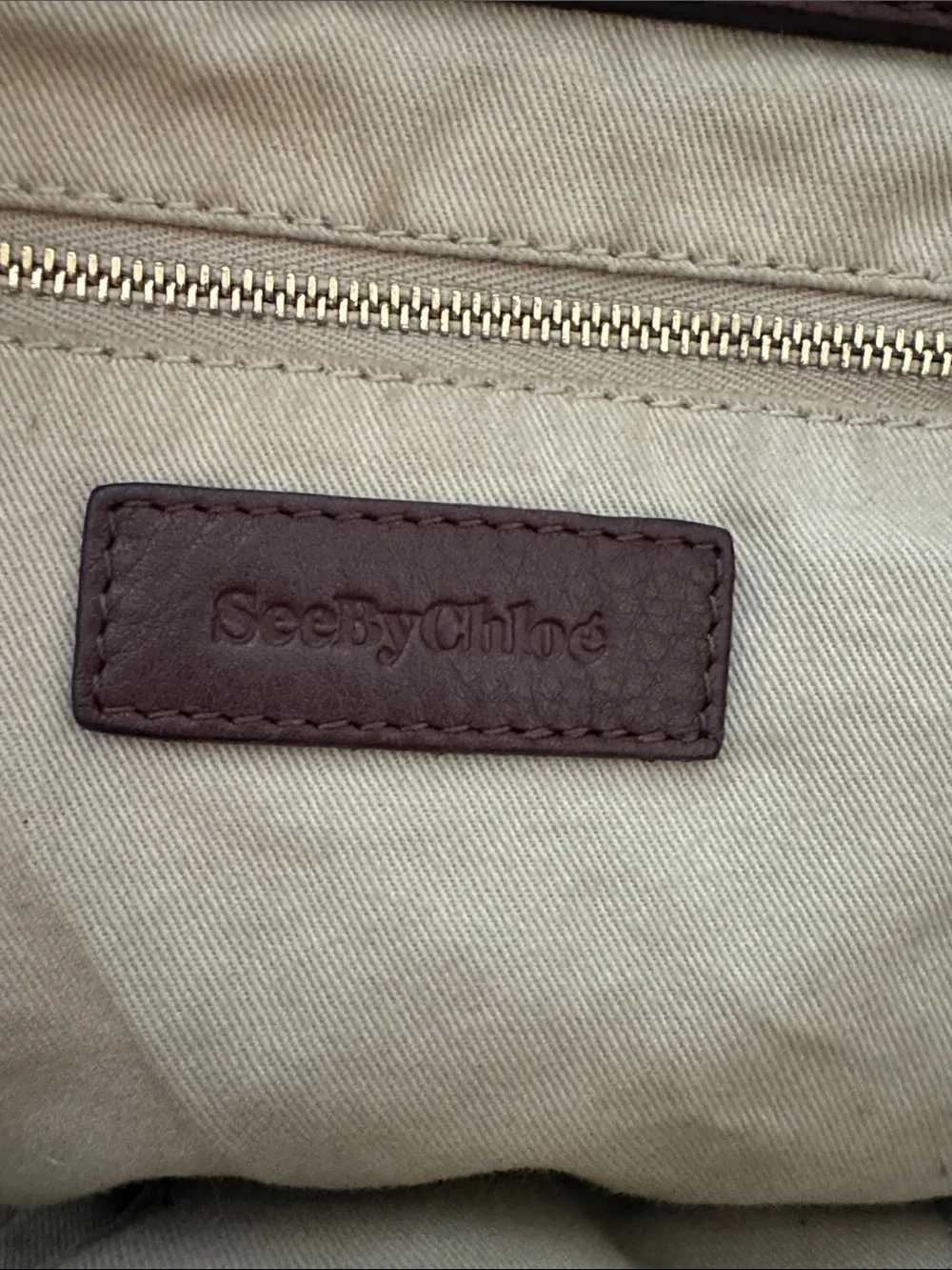 See by Chloé | Burgundy Paige Medium Purse Leather removable Crossbody strap
